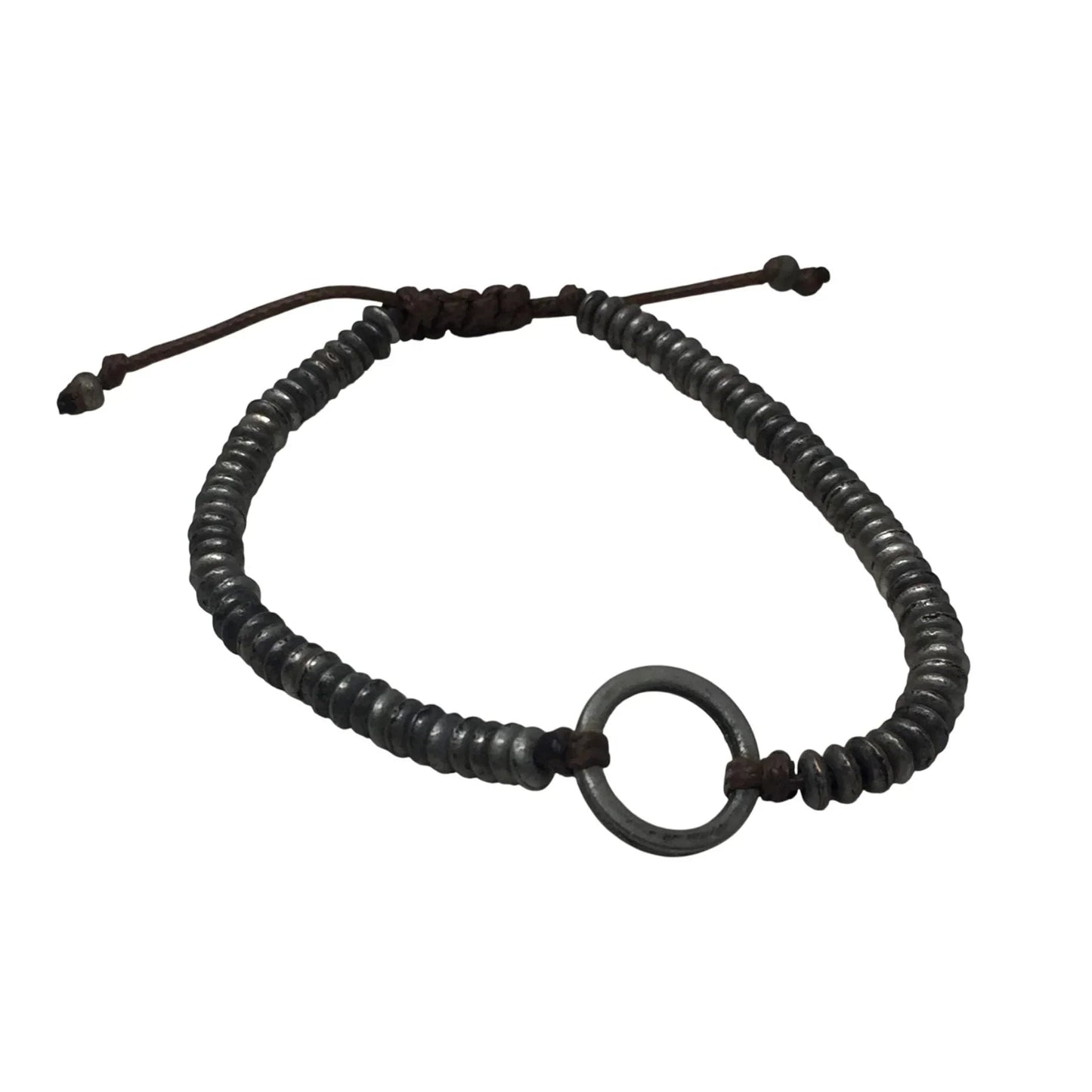 Women's Adjustable Bracelet/Anklet with Silver Tone Beads - A+ Stuff - bracelet - A+ Stuff