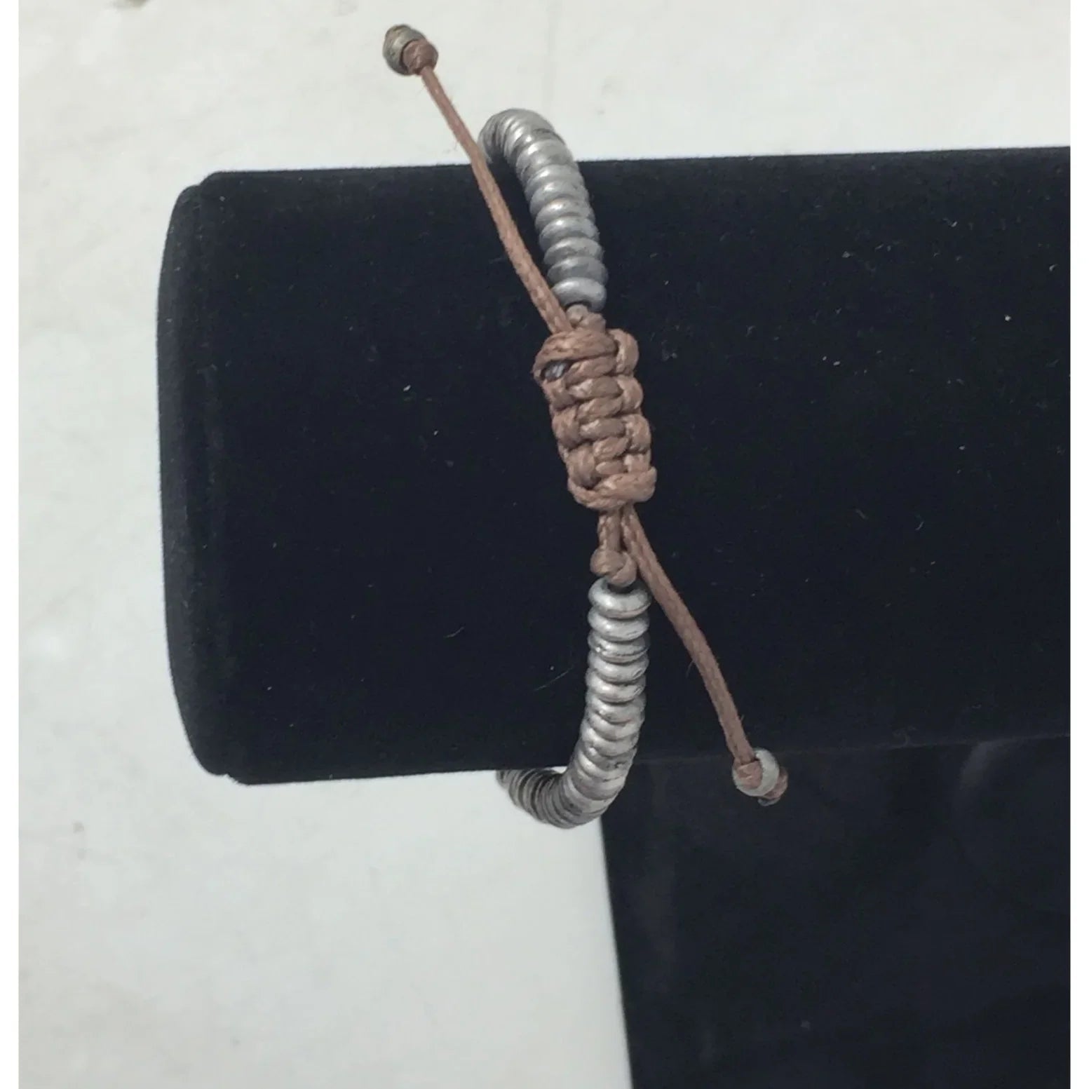 Women's Adjustable Bracelet/Anklet with Silver Tone Beads - A+ Stuff - bracelet - A+ Stuff