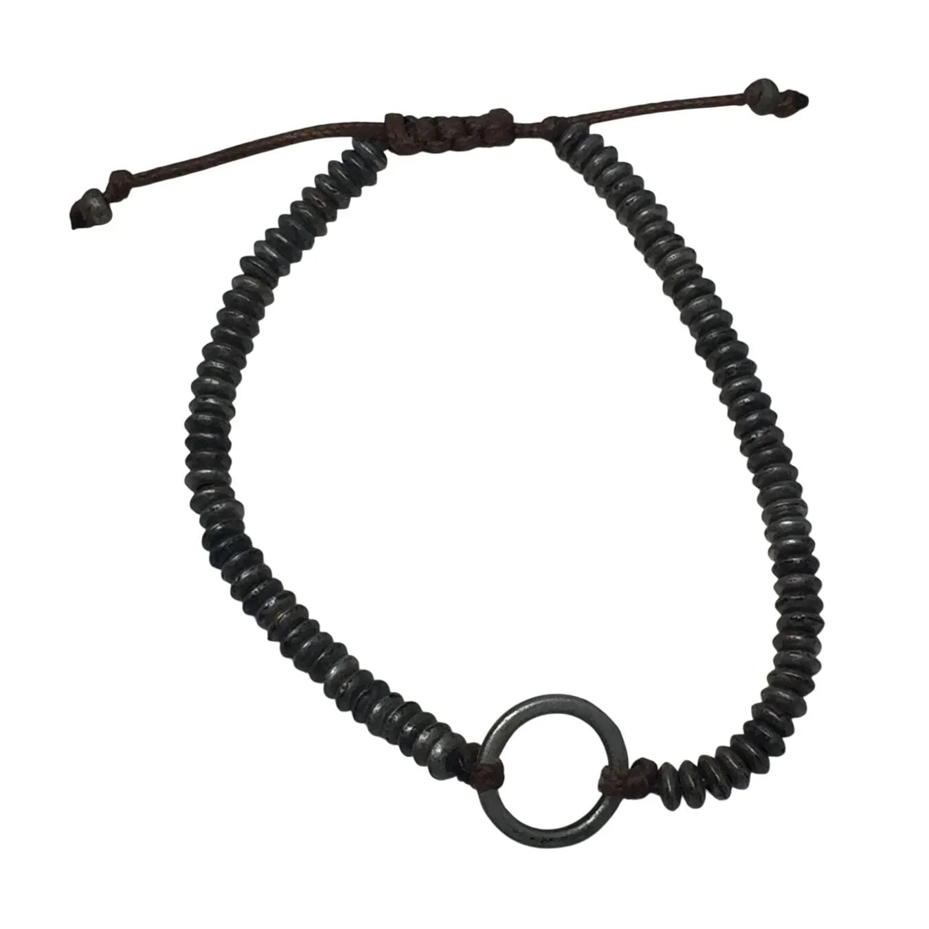 Women's Adjustable Bracelet/Anklet with Silver Tone Beads - A+ Stuff - bracelet - A+ Stuff