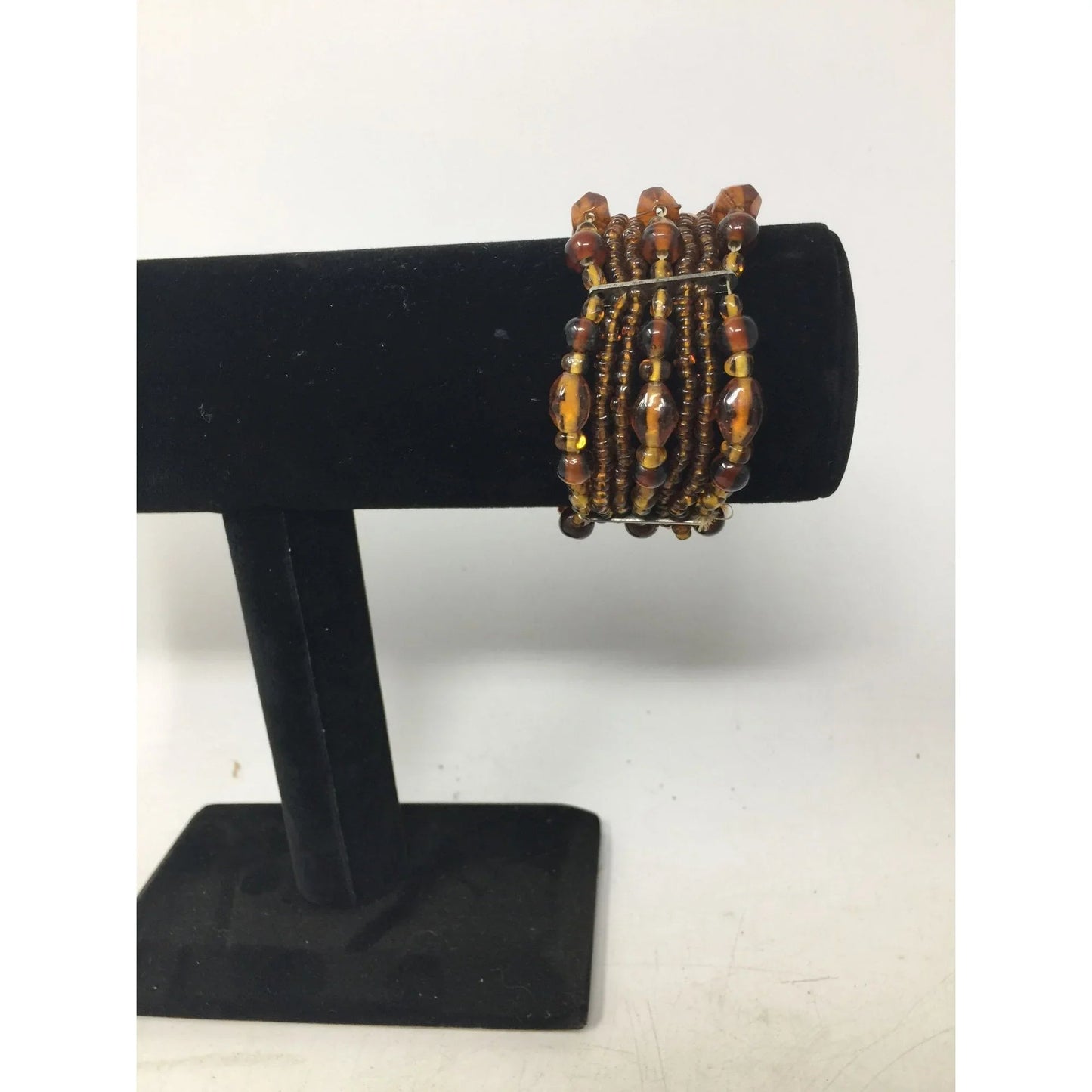 Women's Amber Colored Mixed Bead Bracelet - A+ Stuff - Bracelet - A+ Stuff
