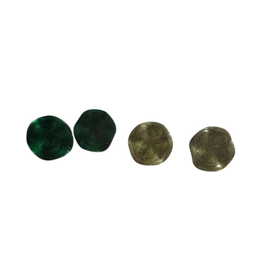 Women's AVON Pearlized Ruffle Earrings (2 Pairs) - avon - earrings - A+ Stuff