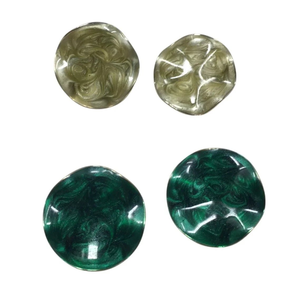 Women's AVON Pearlized Ruffle Earrings (2 Pairs) - avon - earrings - A+ Stuff