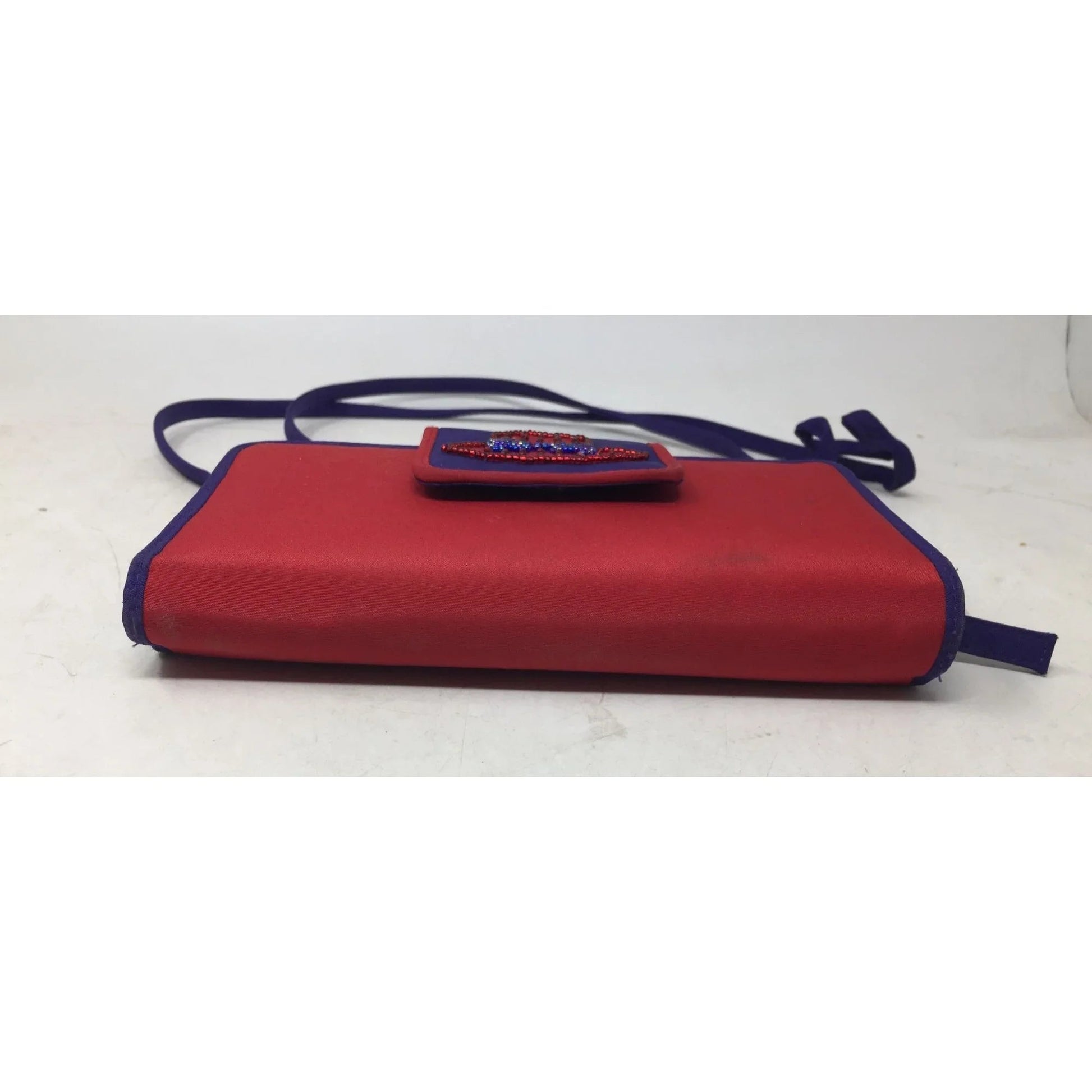 Women's Avon Red And Purple Wallet With Crossbody Strap - avon - Wallet - A+ Stuff