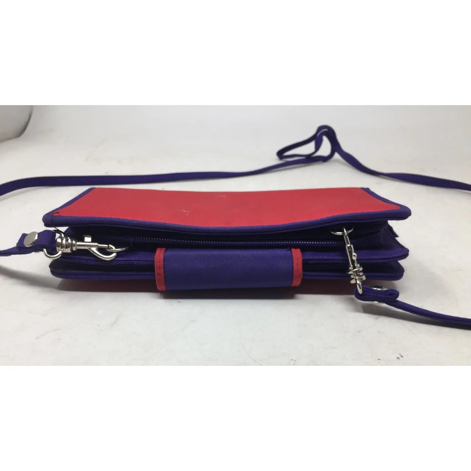 Women's Avon Red And Purple Wallet With Crossbody Strap - avon - Wallet - A+ Stuff