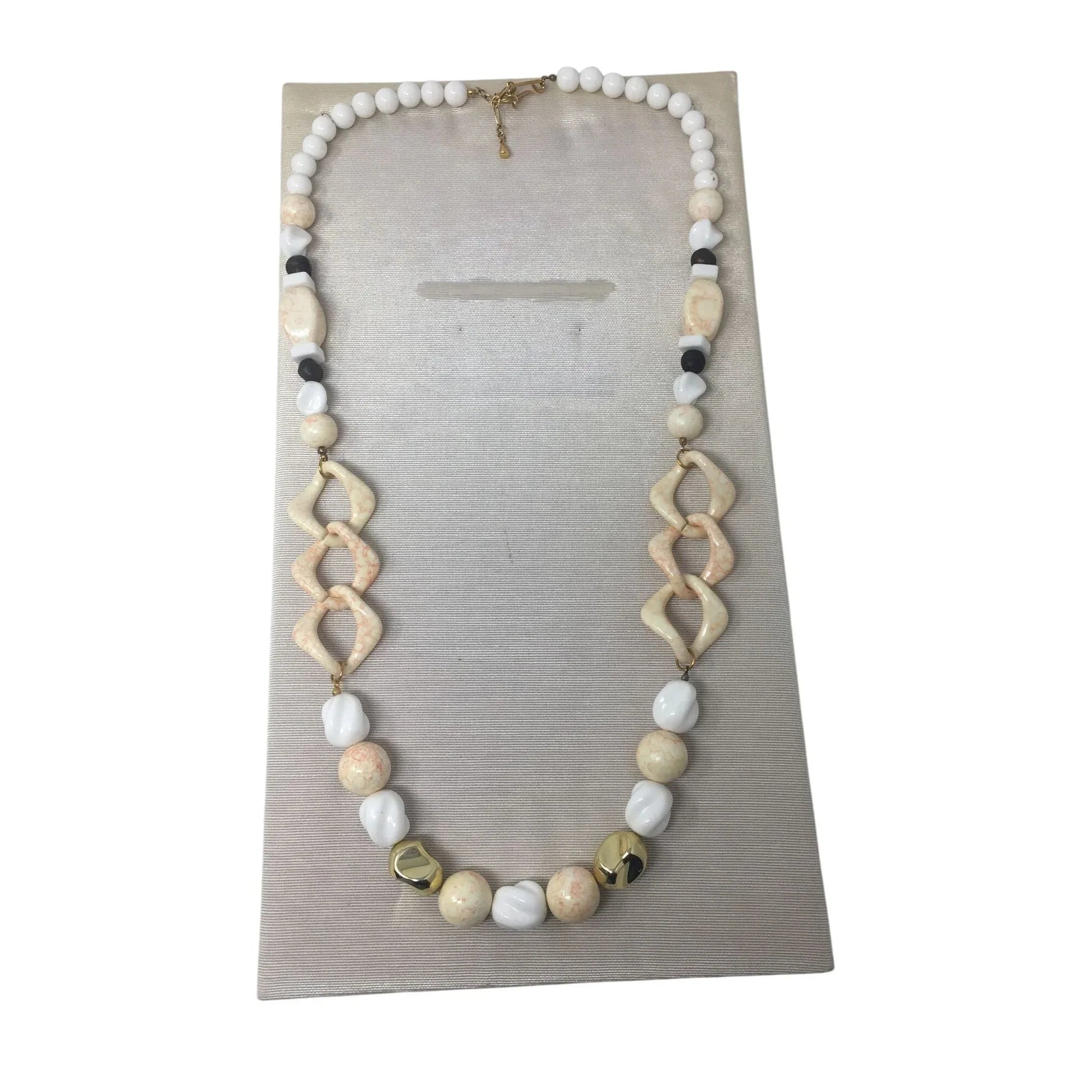 Women's Beautiful Beaded Necklace with Gold tone Clasp - A+ Stuff - Necklace - A+ Stuff