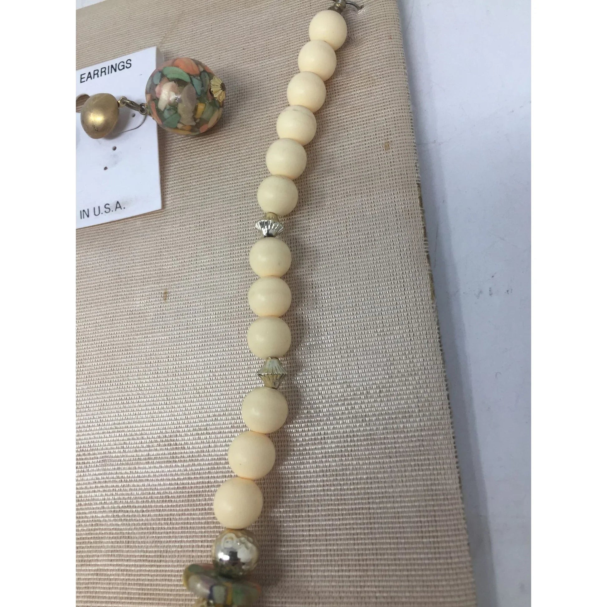 Women's Beautiful Beaded Necklace with Matching Dangle Fashion Earrings - A+ Stuff - Necklaces - A+ Stuff