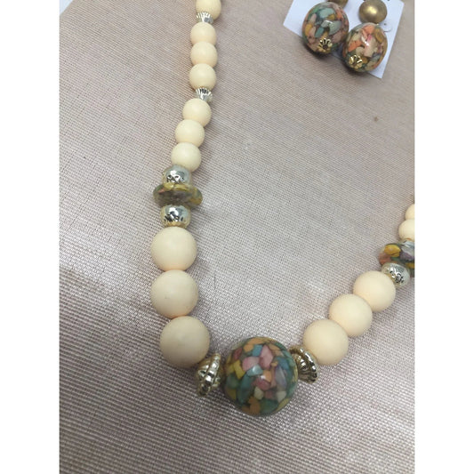 Women's Beautiful Beaded Necklace with Matching Dangle Fashion Earrings - A+ Stuff - Necklaces - A+ Stuff