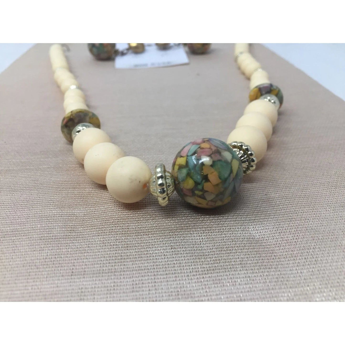 Women's Beautiful Beaded Necklace with Matching Dangle Fashion Earrings - A+ Stuff - Necklaces - A+ Stuff