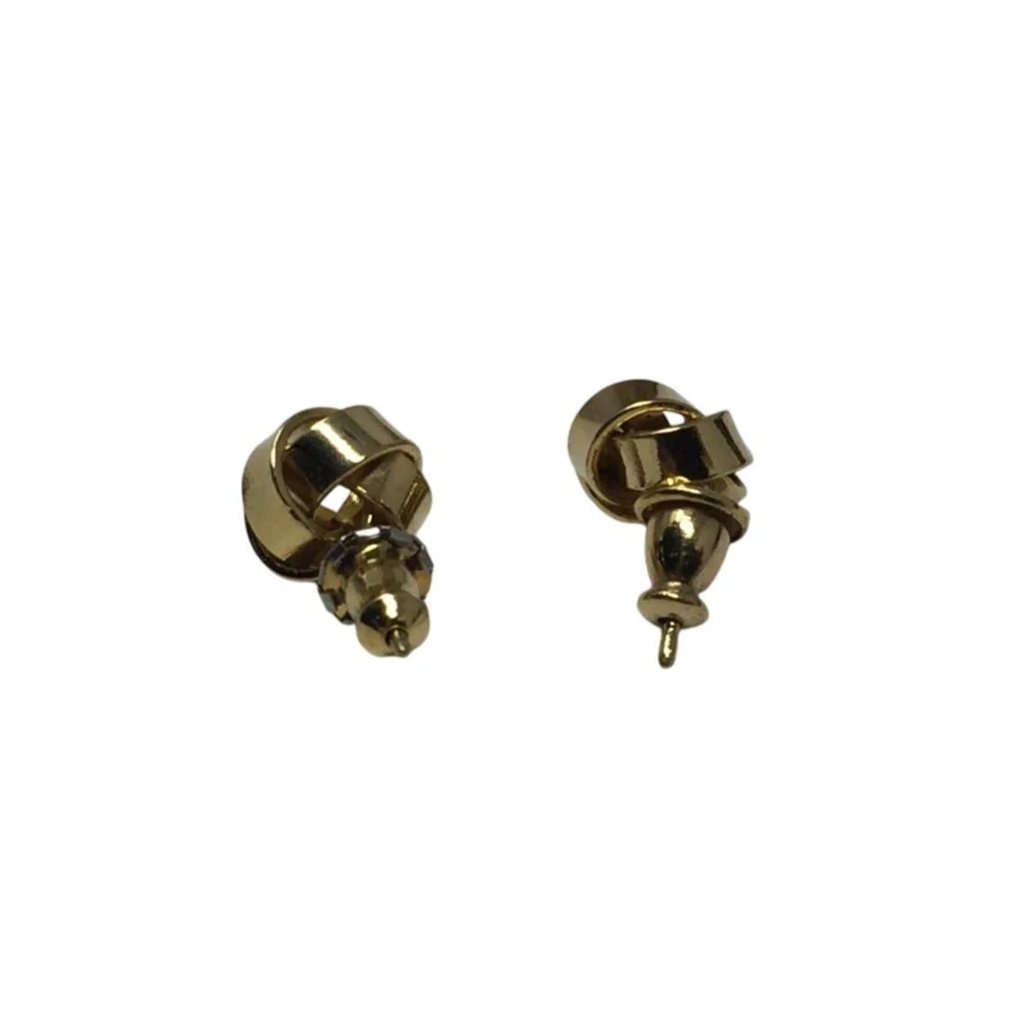 Women's Beautiful Gold Tone Stud Knot Earrings with Backs - A+ Stuff - Earrings - A+ Stuff