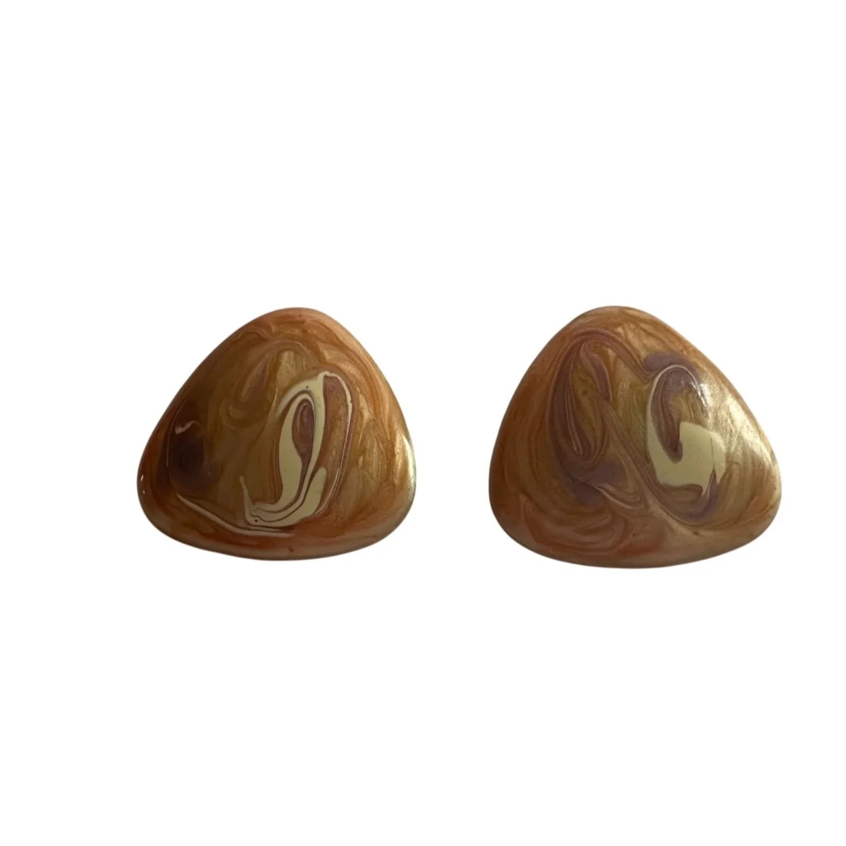 Women's Beautiful Triangle Shaped Swirl Design Earrings - A+ Stuff - earrings - A+ Stuff