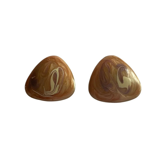 Women's Beautiful Triangle Shaped Swirl Design Earrings - A+ Stuff - earrings - A+ Stuff