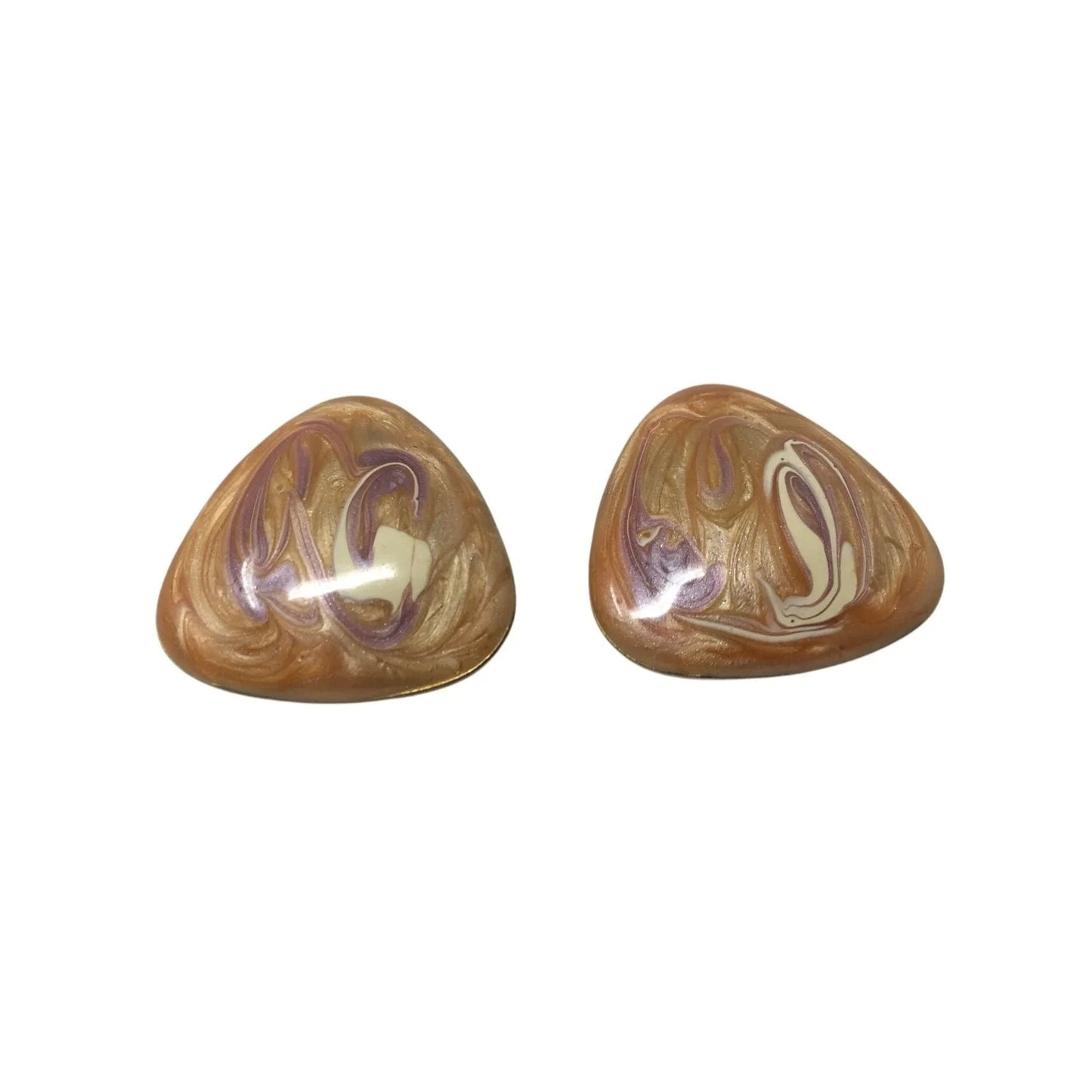 Women's Beautiful Triangle Shaped Swirl Design Earrings - A+ Stuff - earrings - A+ Stuff