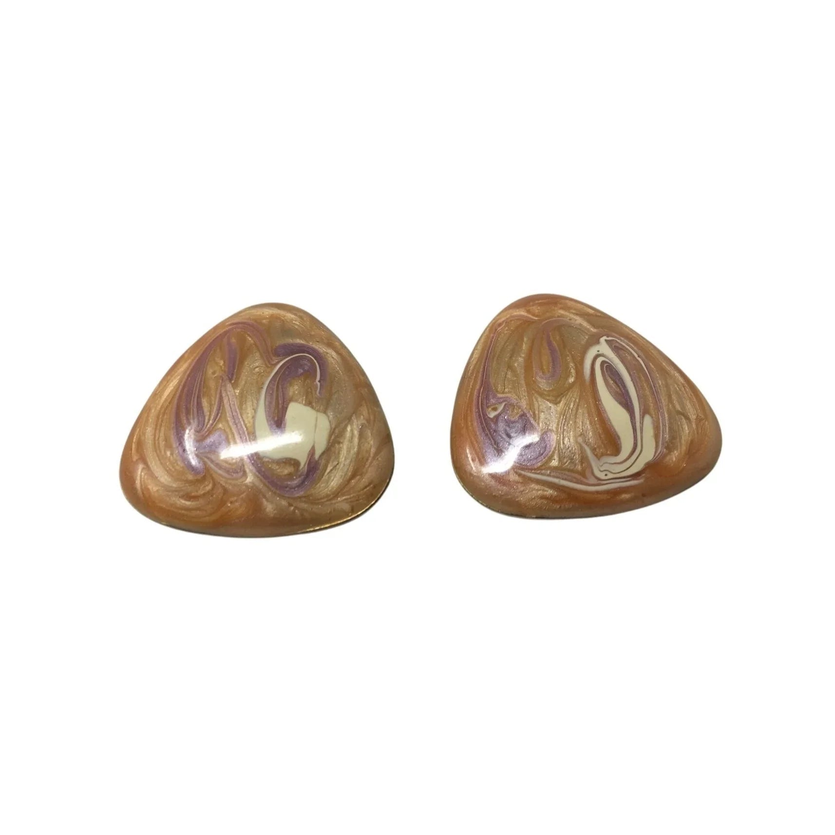 Women's Beautiful Triangle Shaped Swirl Design Earrings - A+ Stuff - earrings - A+ Stuff