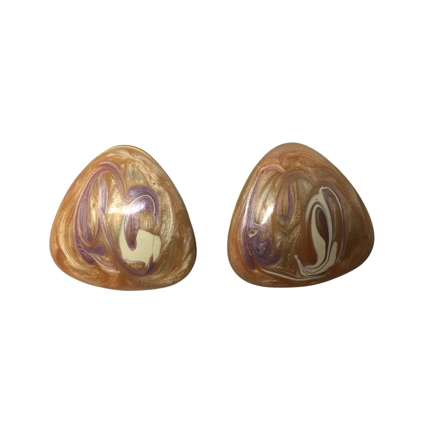 Women's Beautiful Triangle Shaped Swirl Design Earrings - A+ Stuff - earrings - A+ Stuff