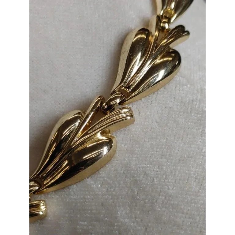 Women's Beautiful Trifari Gold Tone Leaf Design Necklace - trifari - Necklace - A+ Stuff