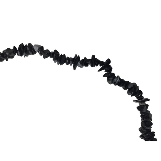 Womens Black and Grey Gemstone Chip/Shell Necklace - A+ Stuff - Necklace - A+ Stuff
