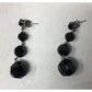 Women's Black and Silver Beaded Dangle Earrings - A+ Stuff - earrings - A+ Stuff