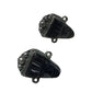 Women's Black and Silver Tone Screw Back Clip on Earrings - A+ Stuff - Earrings - A+ Stuff