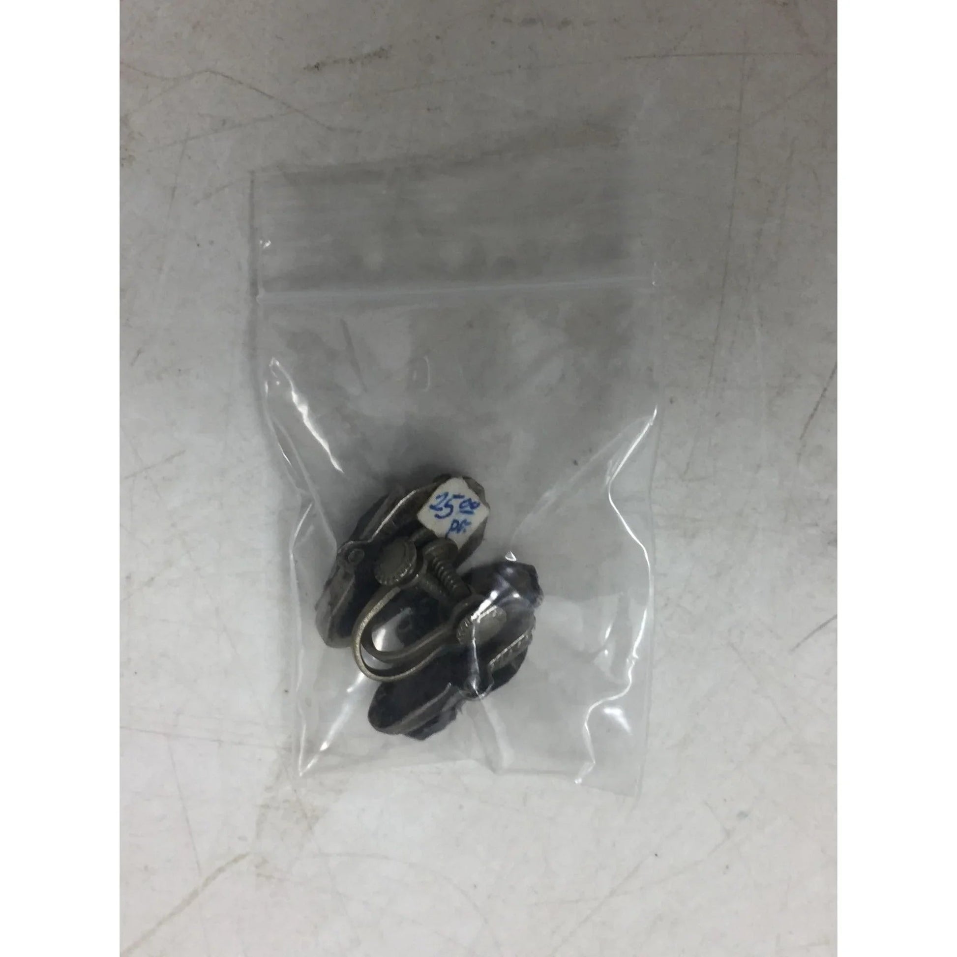 Women's Black and Silver Tone Screw Back Clip on Earrings - A+ Stuff - Earrings - A+ Stuff