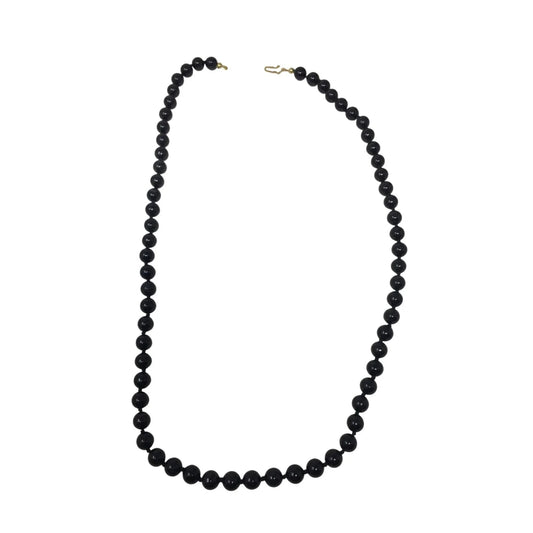 Women's Black Beaded Necklace with Gold Tone Clasp - A+ Stuff - Necklace - A+ Stuff