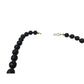 Women's Black Beaded Necklace with Gold Tone Clasp - A+ Stuff - Necklace - A+ Stuff
