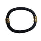 Women's Black Braided Bracelet with Gold Hardware - A+ Stuff - Bracelet - A+ Stuff