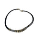 Women's Black Layered Rope Necklace with Gold and Silver Charms - A+ Stuff - necklace - A+ Stuff