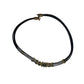 Women's Black Layered Rope Necklace with Gold and Silver Charms - A+ Stuff - necklace - A+ Stuff