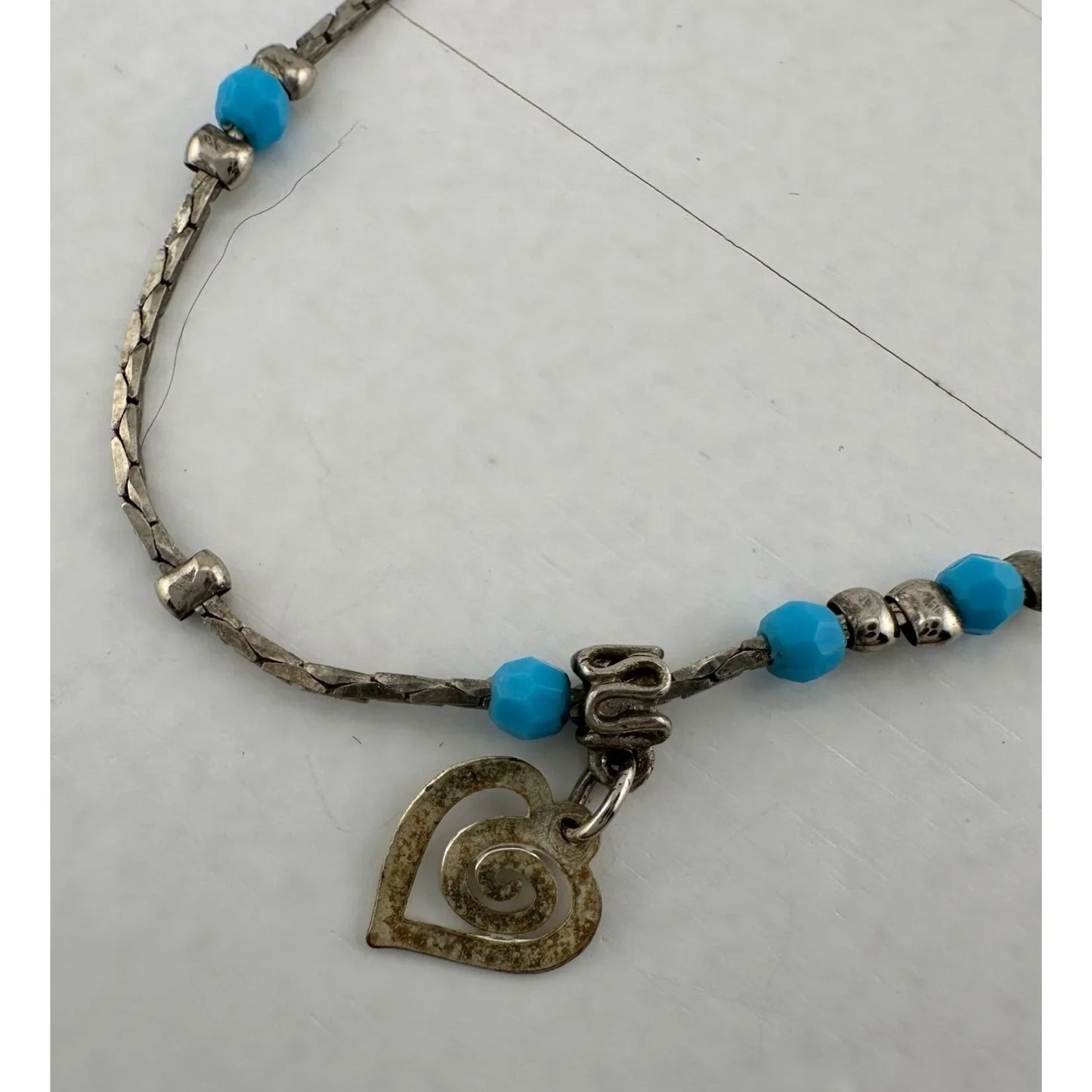 Womens Blue Bead Charm Bracelets/Anklets (2) with Clasps - A+ Stuff - Jewelry - A+ Stuff