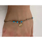 Womens Blue Bead Charm Bracelets/Anklets (2) with Clasps - A+ Stuff - Jewelry - A+ Stuff