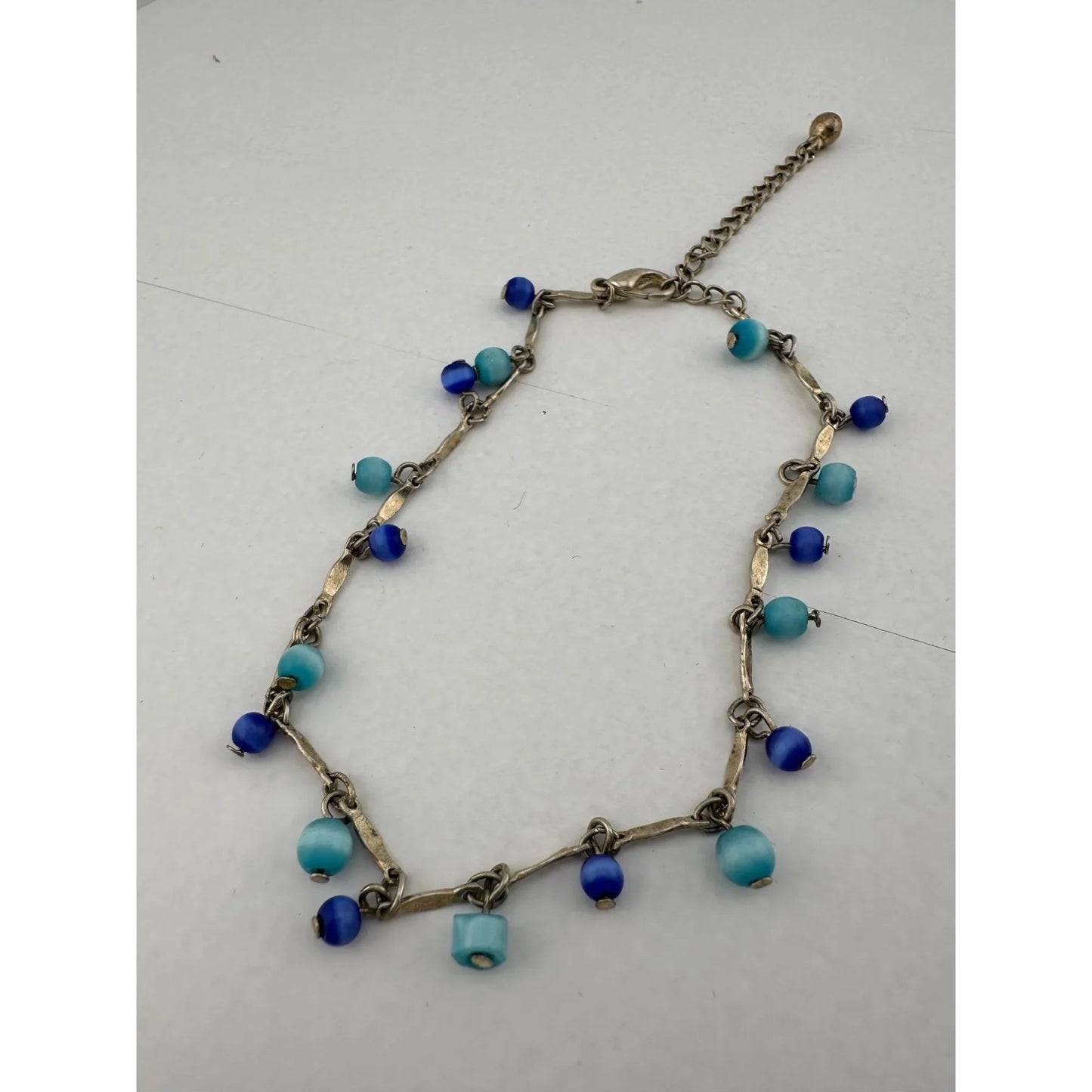Womens Blue Bead Charm Bracelets/Anklets (2) with Clasps - A+ Stuff - Jewelry - A+ Stuff