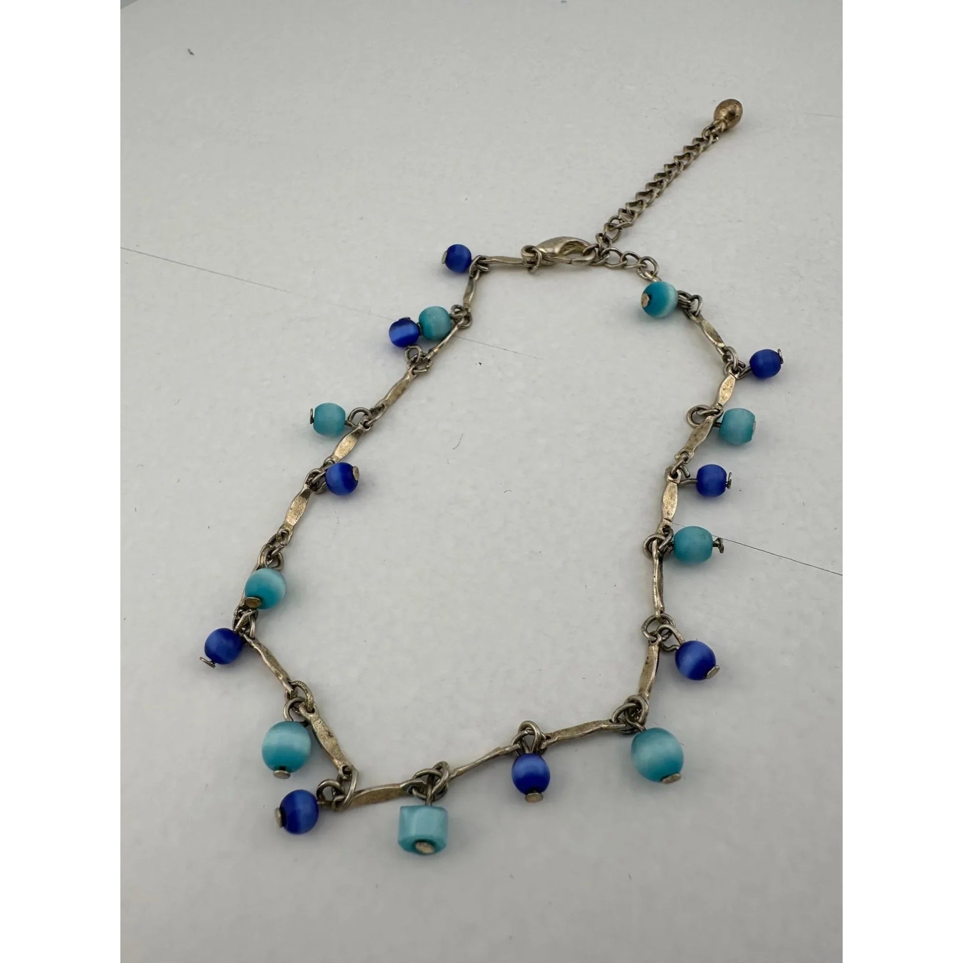 Womens Blue Bead Charm Bracelets/Anklets (2) with Clasps - A+ Stuff - Jewelry - A+ Stuff