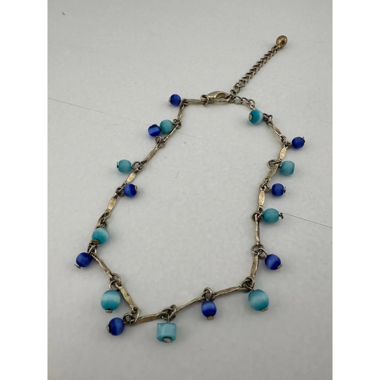 Womens Blue Bead Charm Bracelets/Anklets (2) with Clasps - A+ Stuff - Jewelry - A+ Stuff