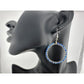 Womens Blue & Silver Hoop Earrings with Green Jewelry Pouch - A+ Stuff - Earrings - A+ Stuff