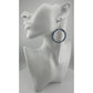 Womens Blue & Silver Hoop Earrings with Green Jewelry Pouch - A+ Stuff - Earrings - A+ Stuff