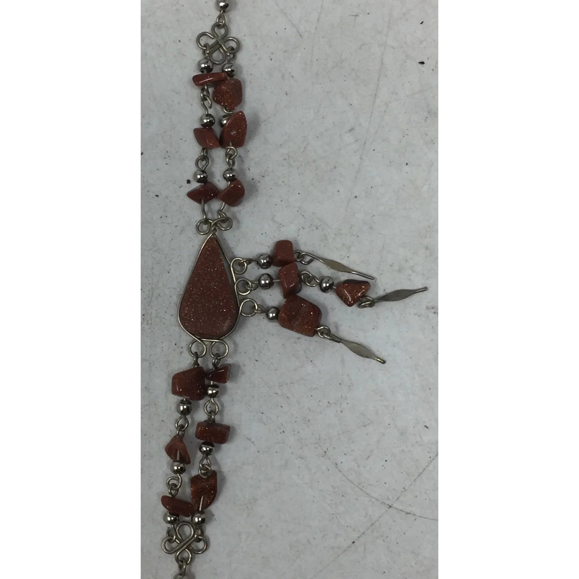 Women's Bracelet with Brown Sparkly Beads & Hook Clasp - A+ Stuff - Bracelet - A+ Stuff