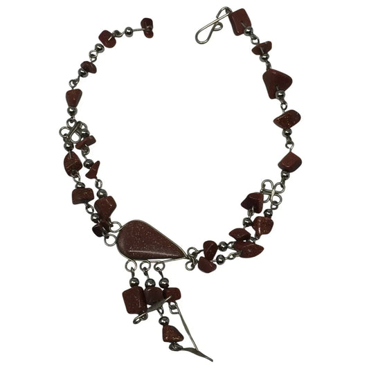 Women's Bracelet with Brown Sparkly Beads & Hook Clasp - A+ Stuff - Bracelet - A+ Stuff