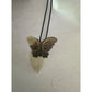 Women's Carved Shell Butterfly and Leaf Pendant Necklace - A+ Stuff - Necklace - A+ Stuff