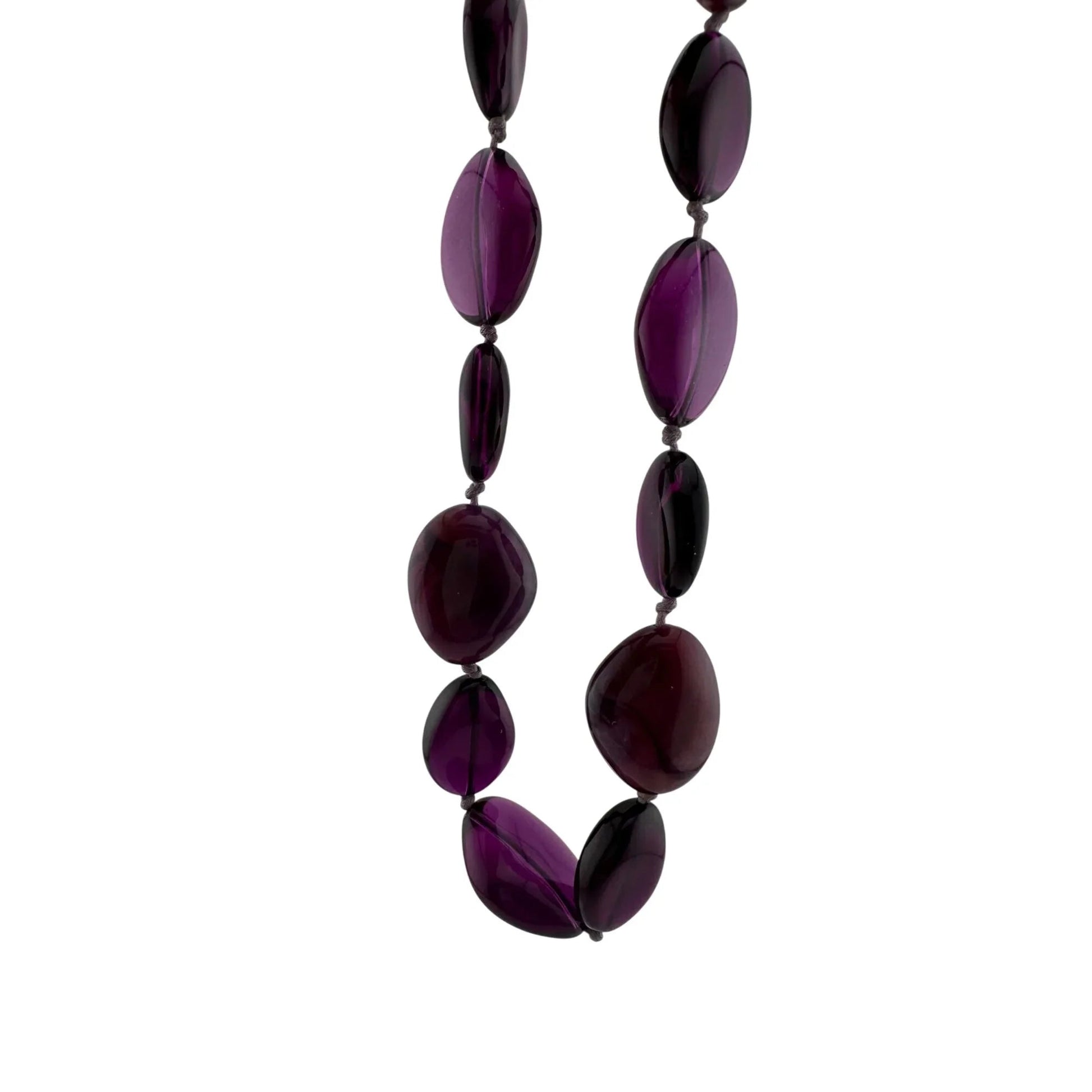 Women's Chunky Purple Necklace with Clasp - A+ Stuff - necklace - A+ Stuff