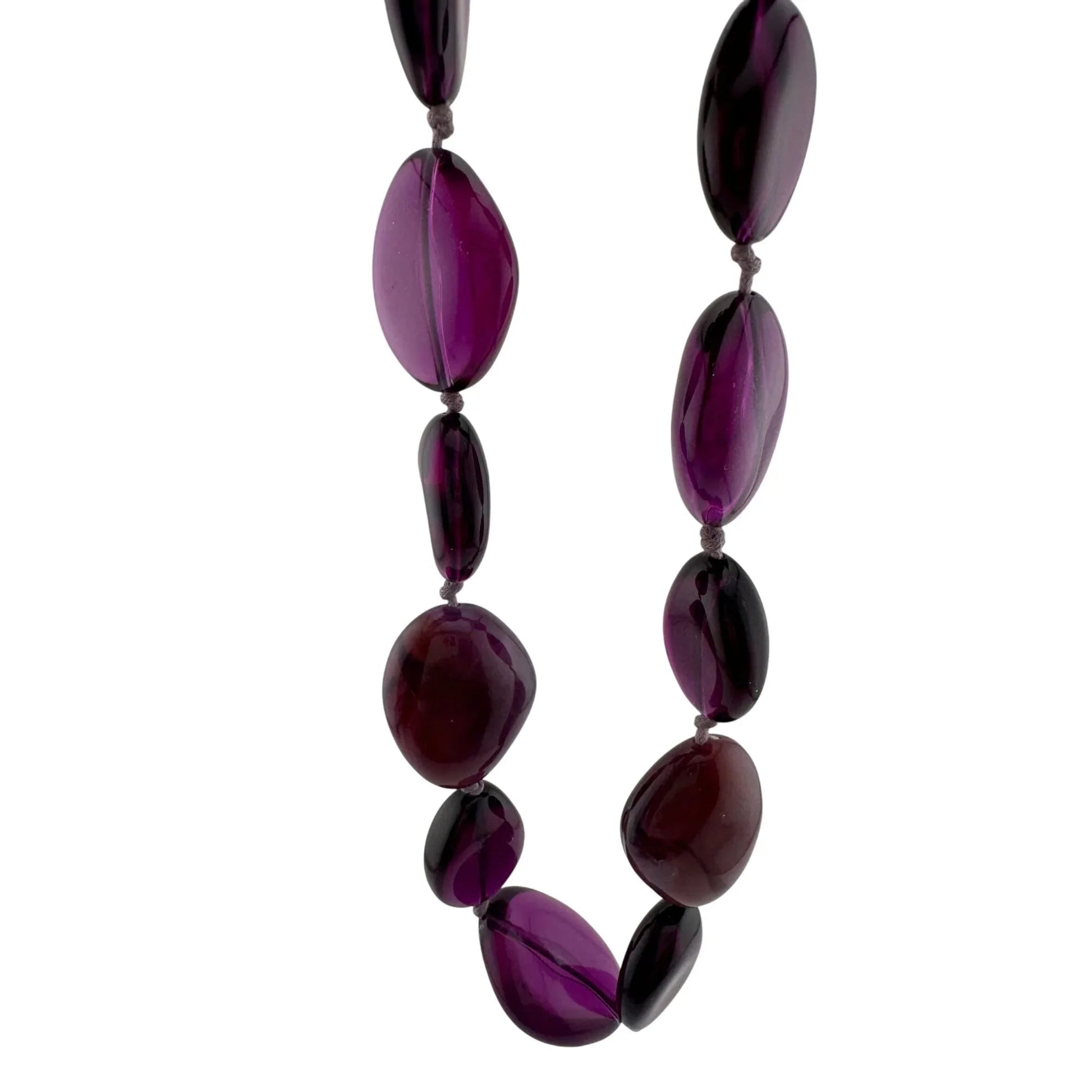 Women's Chunky Purple Necklace with Clasp - A+ Stuff - necklace - A+ Stuff