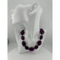 Women's Chunky Purple Necklace with Clasp - A+ Stuff - necklace - A+ Stuff