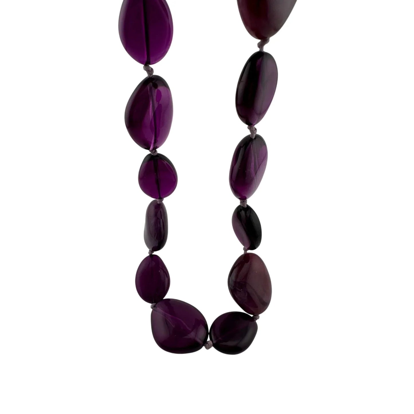 Women's Chunky Purple Necklace with Clasp - A+ Stuff - necklace - A+ Stuff
