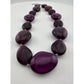 Women's Chunky Purple Necklace with Clasp - A+ Stuff - necklace - A+ Stuff