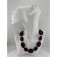 Women's Chunky Purple Necklace with Clasp - A+ Stuff - necklace - A+ Stuff