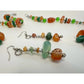 Women's Colorful Beaded Necklace and Matching Earrings - A+ Stuff - Necklaces - A+ Stuff
