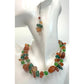 Women's Colorful Beaded Necklace and Matching Earrings - A+ Stuff - Necklaces - A+ Stuff