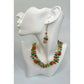 Women's Colorful Beaded Necklace and Matching Earrings - A+ Stuff - Necklaces - A+ Stuff