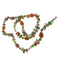 Women's Colorful Beaded Necklace and Matching Earrings - A+ Stuff - Necklaces - A+ Stuff