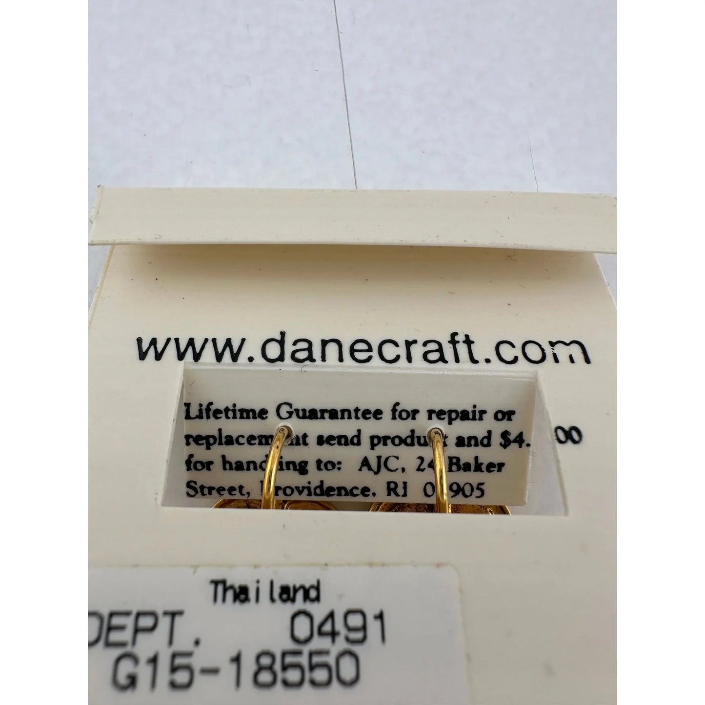 Women's Danecraft 24 Karat Gold Over Sterling Heart Shaped Earrings with Tags - danecraft - Earrings - A+ Stuff