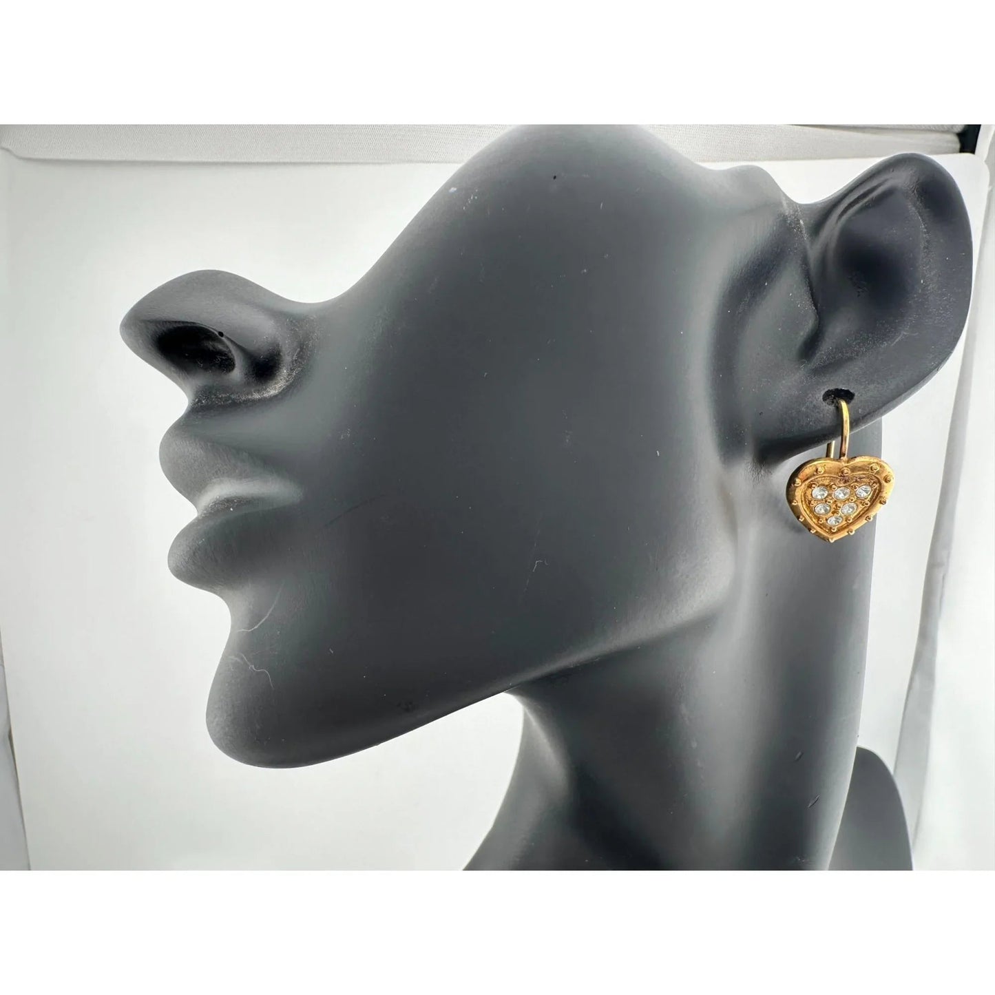 Women's Danecraft 24 Karat Gold Over Sterling Heart Shaped Earrings with Tags - danecraft - Earrings - A+ Stuff